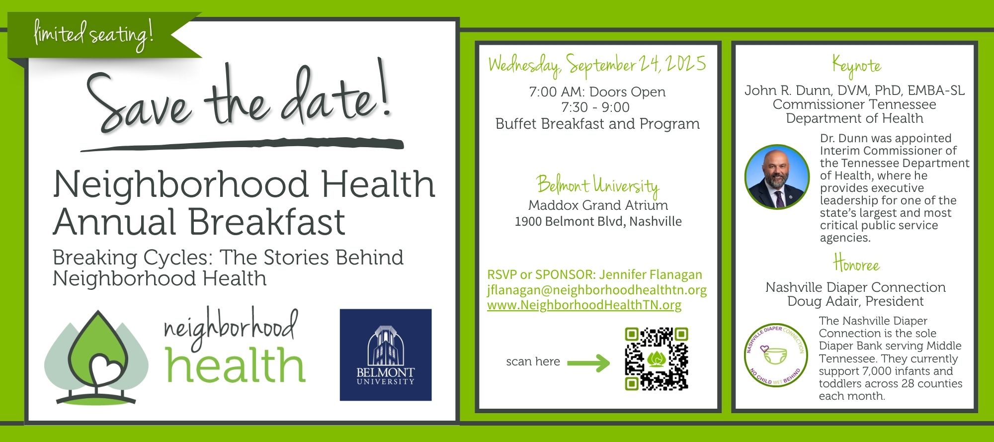 Neighborhood Health Annual Fundraiser 2025 -Save the Date