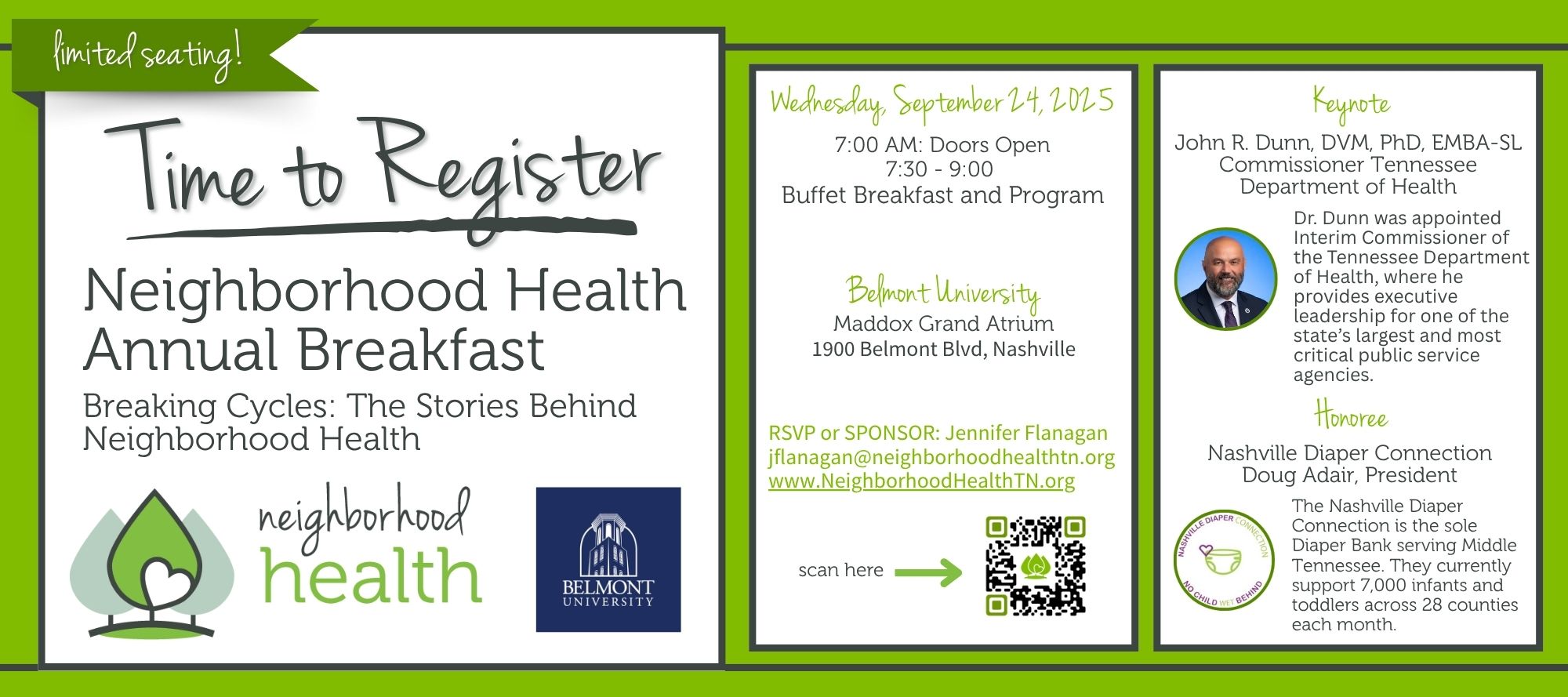 Neighborhood Health Annual Fundraiser 2025 - Time to Register